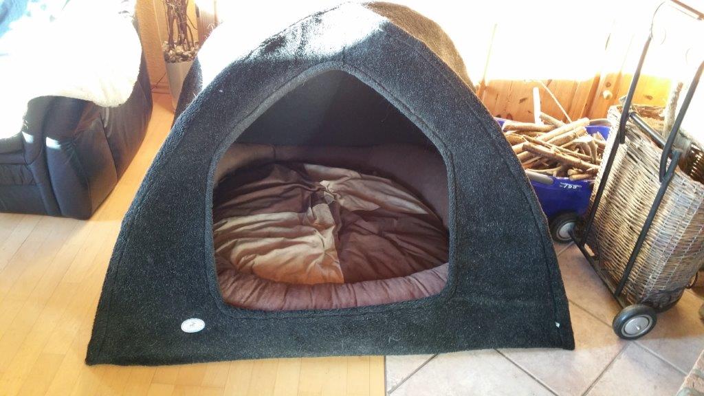 Hütte im Wohnzimmer